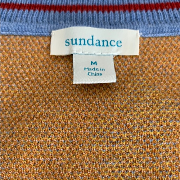 Sundance Fairlee Preppy Blue Floral VNeck Sweater Vest Women’s Medium Academa - Picture 6 of 7